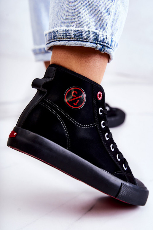 Laisvalaikio batai su auliuku Cross Jeans JJ2R4055C juodos spalvos