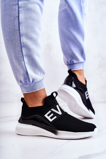 Sportiniai bateliai Įsispiriamo modelio juodos spalvos Lorane