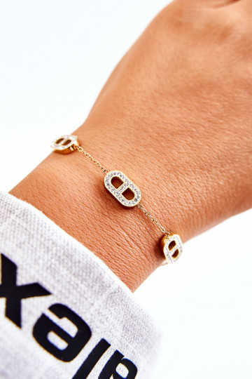 Náramek Na Silném Retízku Zlatý 2