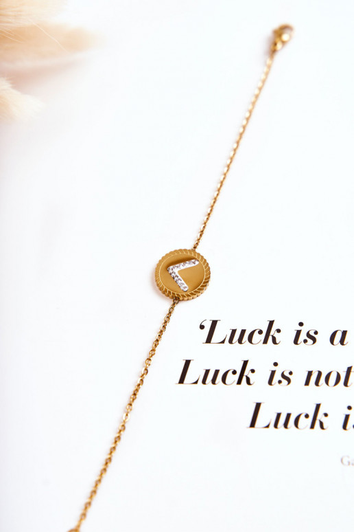 Dámský náramek celebrit s ornamentem a kubickými zirkony v zlatě Dámský náramek celebrit s ornamentem a kubickými zirkony v zlatě