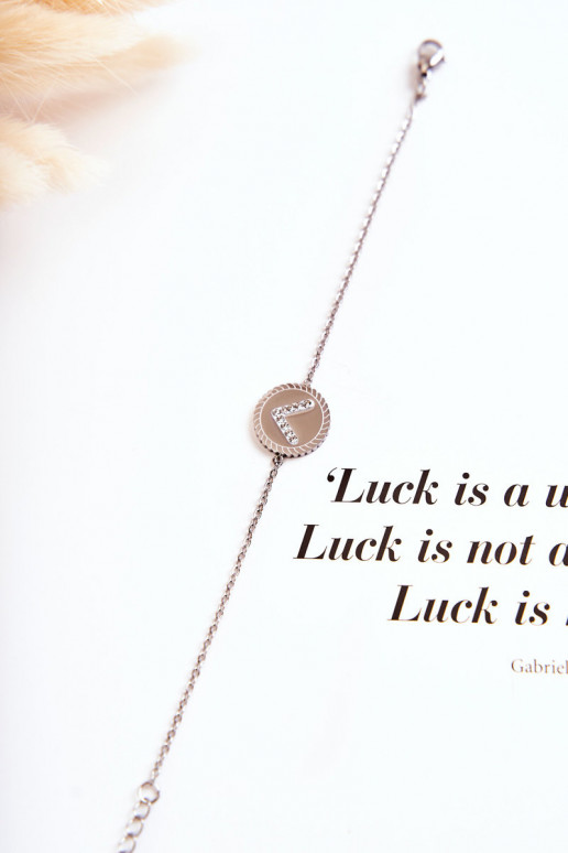 Dámský náramek celebrit s ornamentem a kubickými zirkony v stříbrný Dámský náramek celebrit s ornamentem a kubickými zirkony v stříbrný