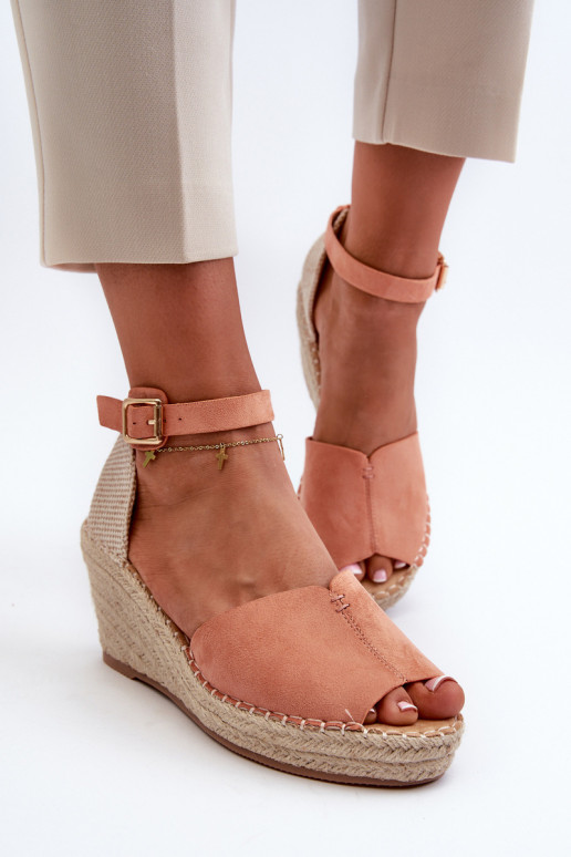 Platforminės basutės Šviesaus rausvo atspalvio Dellia