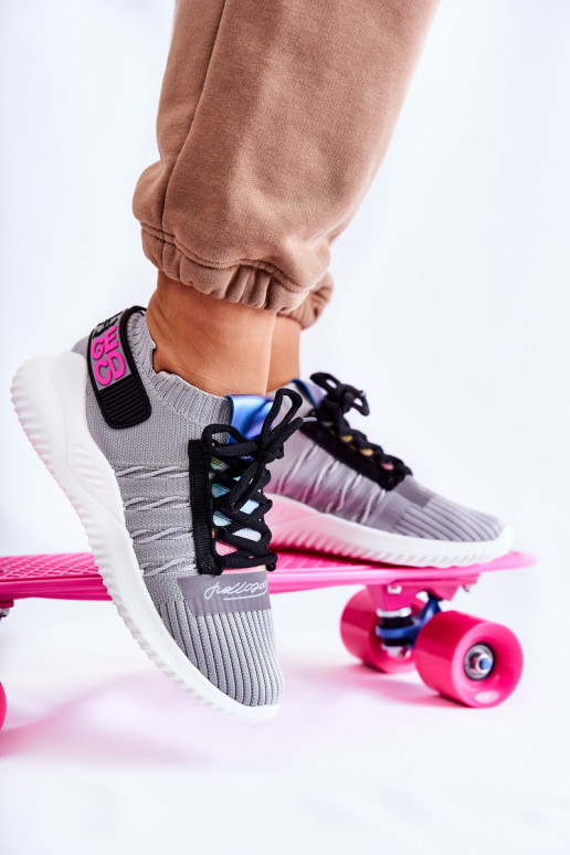 Sneakers modelio batai pilkos spalvos Klayra  Sneakers modelio batai pilkos spalvos Klayra