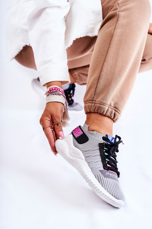Sneakers modelio batai pilkos spalvos Klayra  Sneakers modelio batai pilkos spalvos Klayra