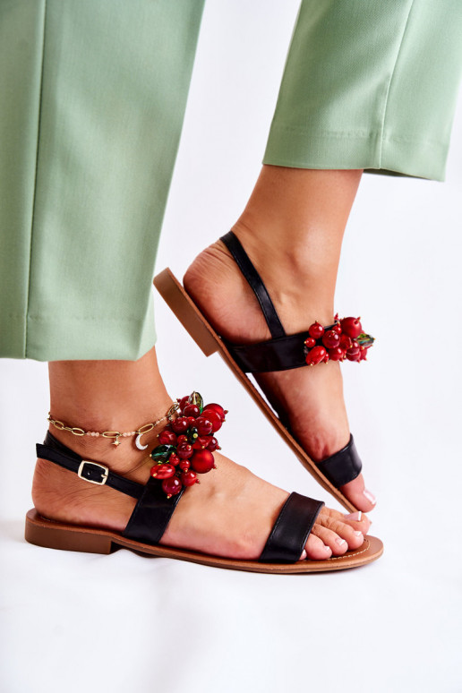 madingos basutės su karoliukais juodos spalvos Hally