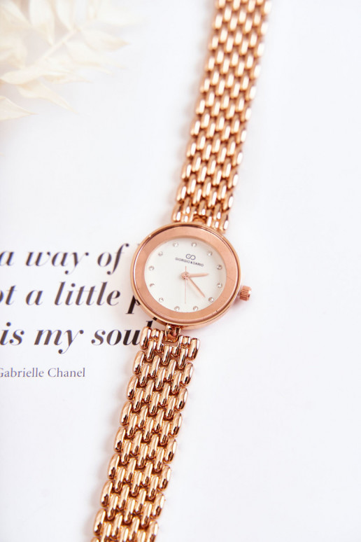 Dámské hodinky Giorgio & Dario se zirkony na ciferníku růžové zlato Dámské hodinky Giorgio & Dario se zirkony na ciferníku růžové zlato