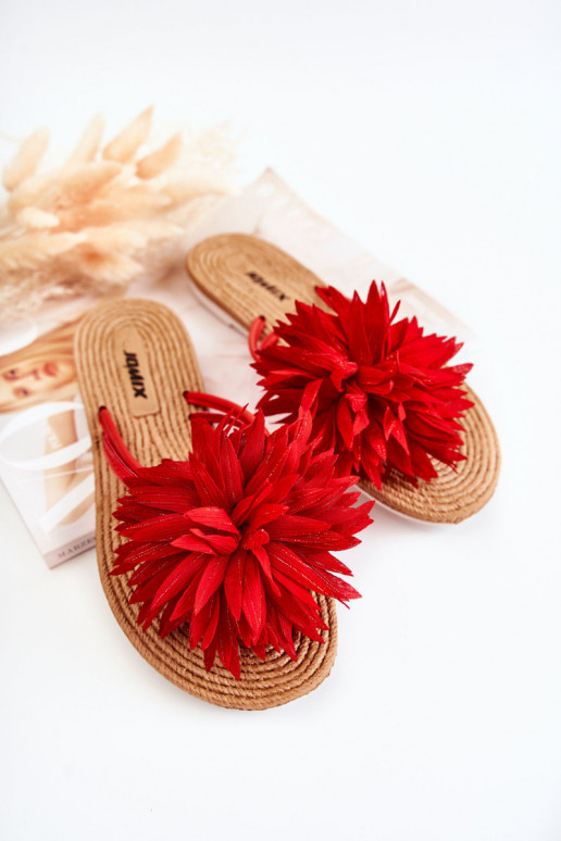  Šlepetės   raudonos spalvos Eviana