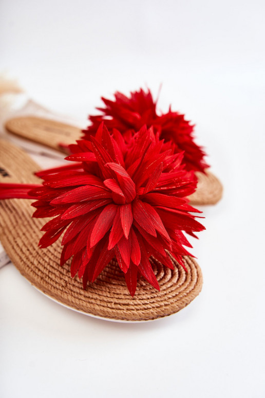  Šlepetės   raudonos spalvos Eviana