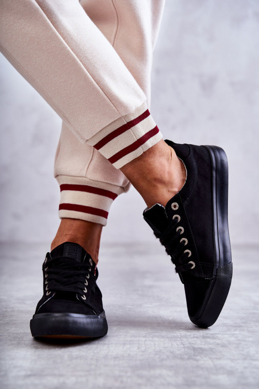 Dámské tenisky z nízkého materiálu Big Star KK274004 Černá