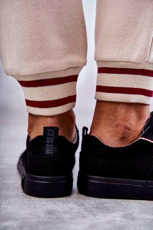 Dámské tenisky z nízkého materiálu Big Star KK274004 Černá