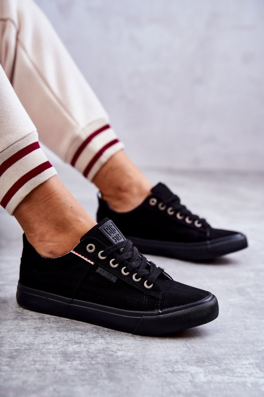 Dámské tenisky z nízkého materiálu Big Star KK274004 Černá