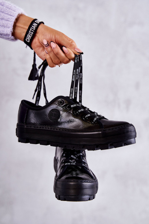  su lako efektu laisvalaikio batai Big Star KK274044 Juodos spalvos