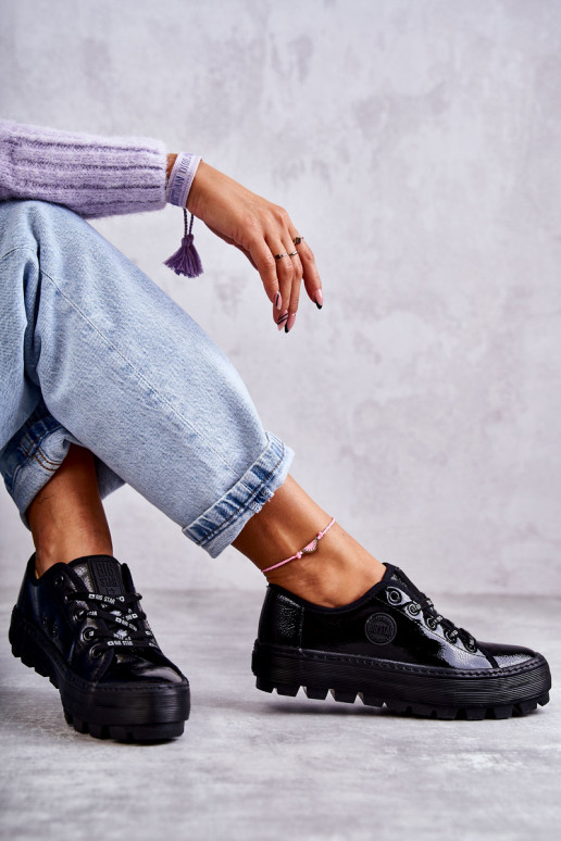  su lako efektu laisvalaikio batai Big Star KK274044 Juodos spalvos