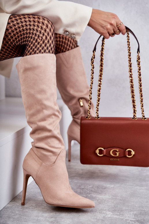 Klasické Semišové černé Boty Na Béžový Ameya Klasické Semišové černé Boty Na Béžový Ameya