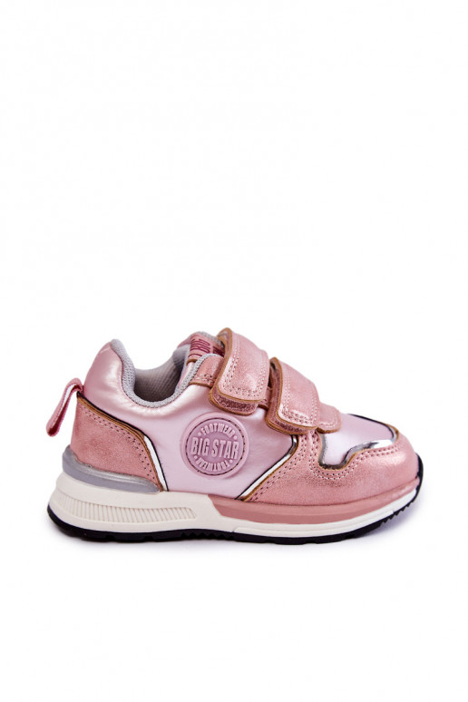 Dětská sportovní obuv na suchý zip Memory Foam System Big Star KK374180 růžove Dětská sportovní obuv na suchý zip Memory Foam System Big Star KK374180 růžove
