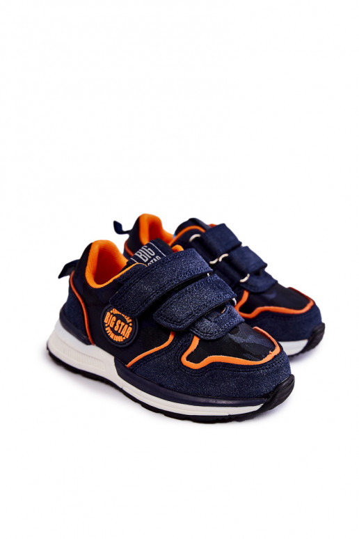 Dětská sportovní obuv na suchý zip Memory Foam System Big Star KK374183 Námořnická modrá Dětská sportovní obuv na suchý zip Memory Foam System Big Star KK374183 Námořnická modrá