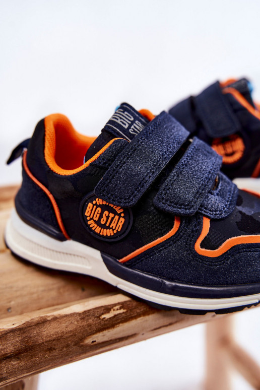 Dětská sportovní obuv na suchý zip Memory Foam System Big Star KK374183 Námořnická modrá Dětská sportovní obuv na suchý zip Memory Foam System Big Star KK374183 Námořnická modrá