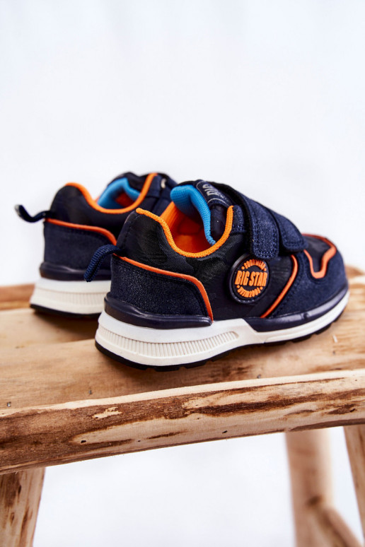 Dětská sportovní obuv na suchý zip Memory Foam System Big Star KK374183 Námořnická modrá Dětská sportovní obuv na suchý zip Memory Foam System Big Star KK374183 Námořnická modrá