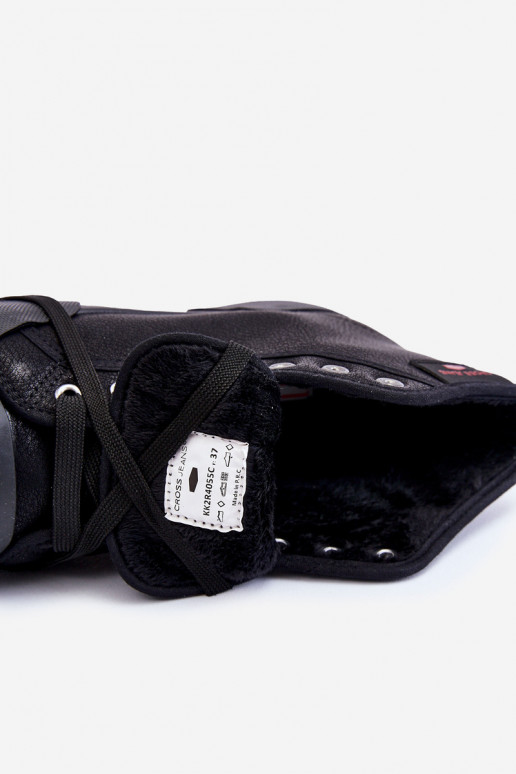  laisvalaikio batai su auliuku Cross Džinsai KK2R4055C Juodos spalvos