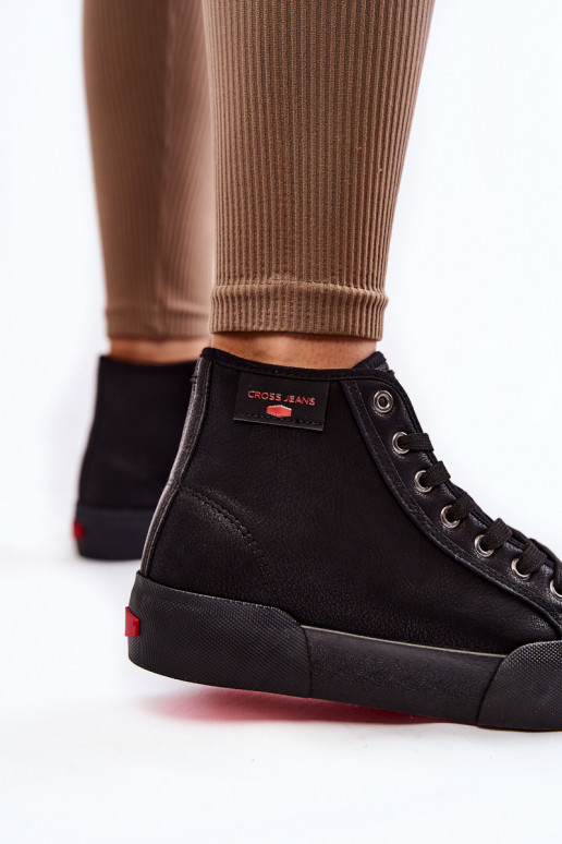  laisvalaikio batai su auliuku Cross Džinsai KK2R4055C Juodos spalvos