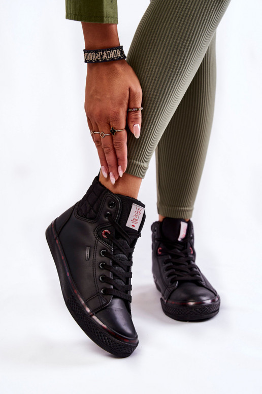  laisvalaikio batai su auliuku Cross Džinsai KK2R4058C Juodos spalvos