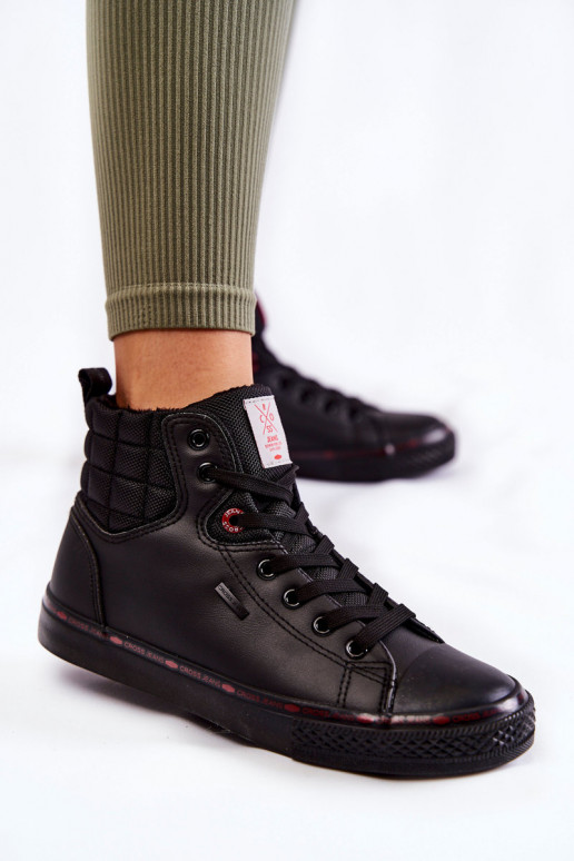  laisvalaikio batai su auliuku Cross Džinsai KK2R4058C Juodos spalvos