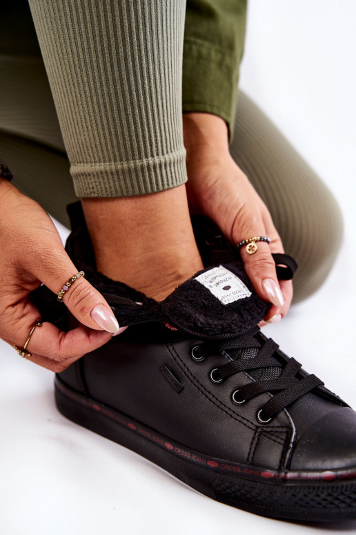  laisvalaikio batai su auliuku Cross Džinsai KK2R4058C Juodos spalvos