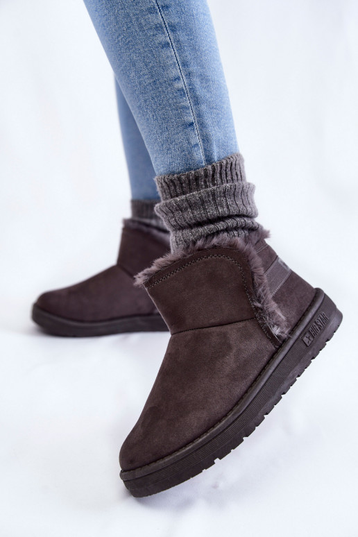 Dámské boty do sněhu Big Star KK274623 šedé Dámské boty do sněhu Big Star KK274623 šedé