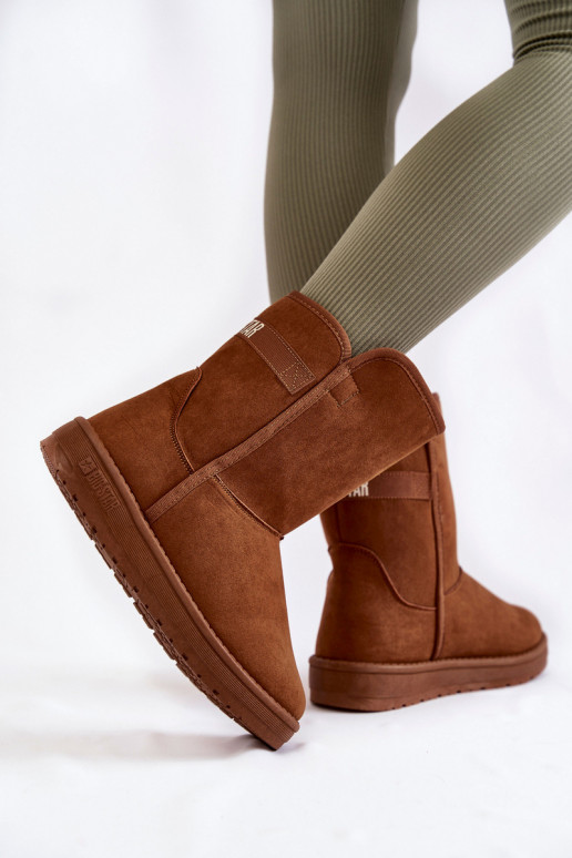 Dámské vysoké boty do sněhu Big Star KK274616 hnědé Dámské vysoké boty do sněhu Big Star KK274616 hnědé