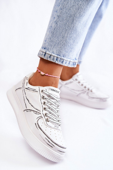 Dámské nízké sportovní boty Bíle Solveig