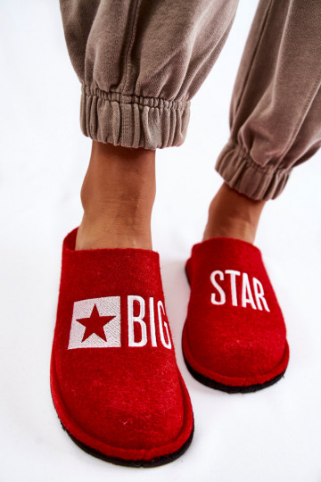 Domácí pantofle Big Star KK276022 Červená 2