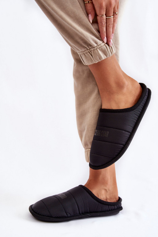 Dámské klasické pantofle Big Star KK274602 Černé