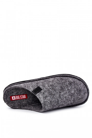 Klasické pánské pantofle Big Star KK176001 šedé 2