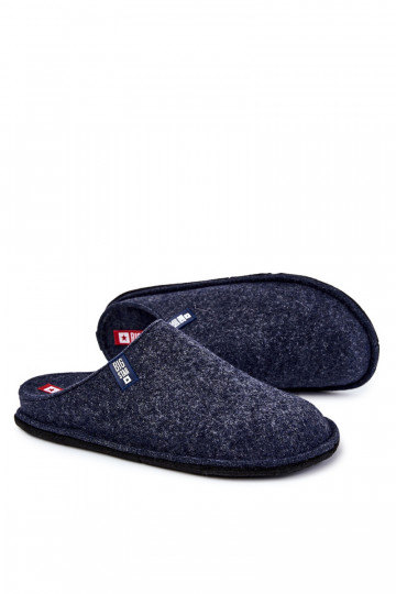 Klasické pánské pantofle Big Star KK176004 Námořnická modrá 2