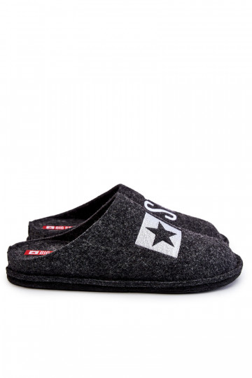 Klasické pánské pantofle Big Star KK176003 Černé 2