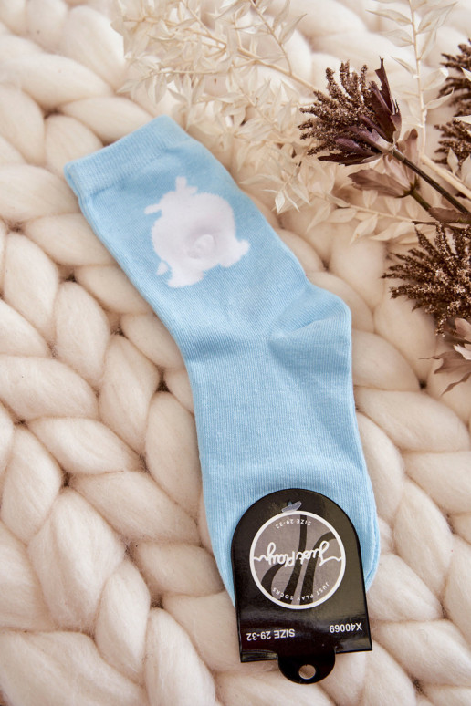 Mládež Bavlněné Ponožky bílé Medvídek máte