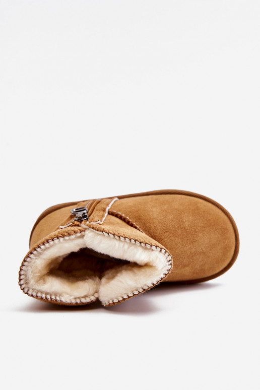 Dětské nazouvací zateplené sněhule Camel Catellie Dětské nazouvací zateplené sněhule Camel Catellie