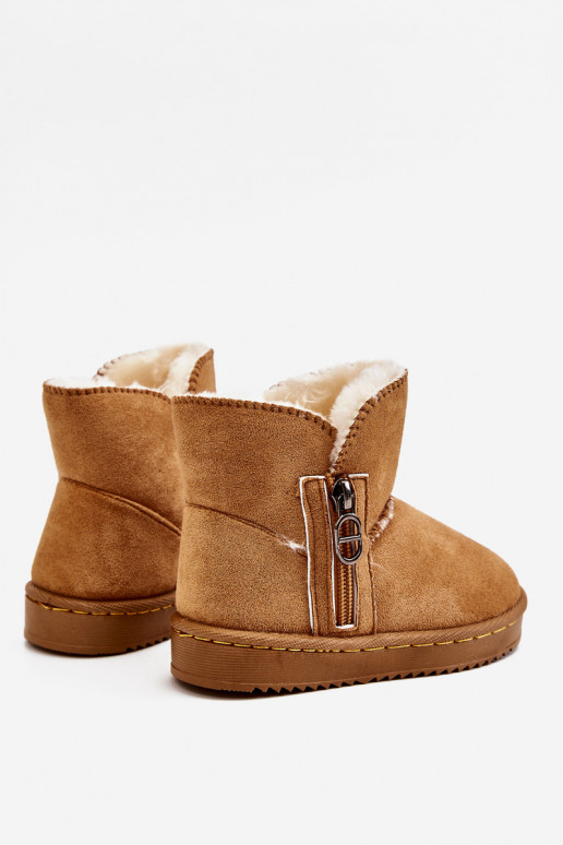 Dětské nazouvací zateplené sněhule Camel Catellie Dětské nazouvací zateplené sněhule Camel Catellie