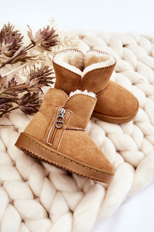 Dětské nazouvací zateplené sněhule Camel Catellie Dětské nazouvací zateplené sněhule Camel Catellie