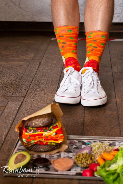 Ponožky Rainbow Socks Burger Vege 2 páry Ponožky Rainbow Socks Burger Vege 2 páry