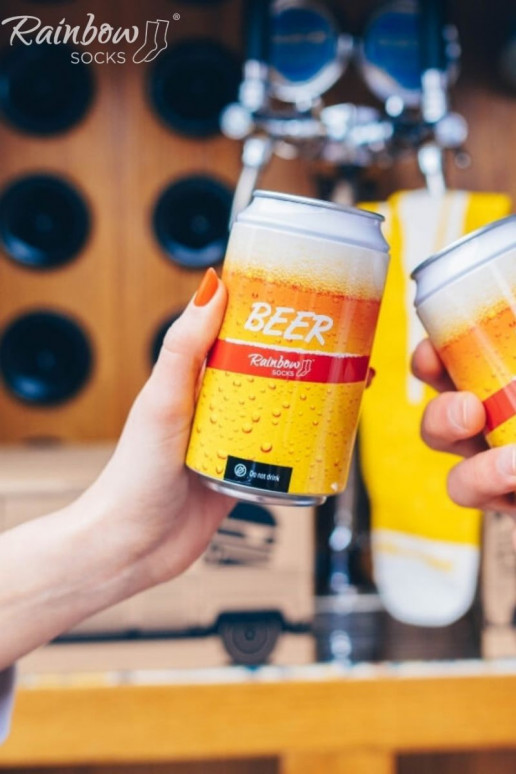 Sada Food Truck Socks Box Beer Burger 3 páry Sada Food Truck Socks Box Beer Burger 3 páry