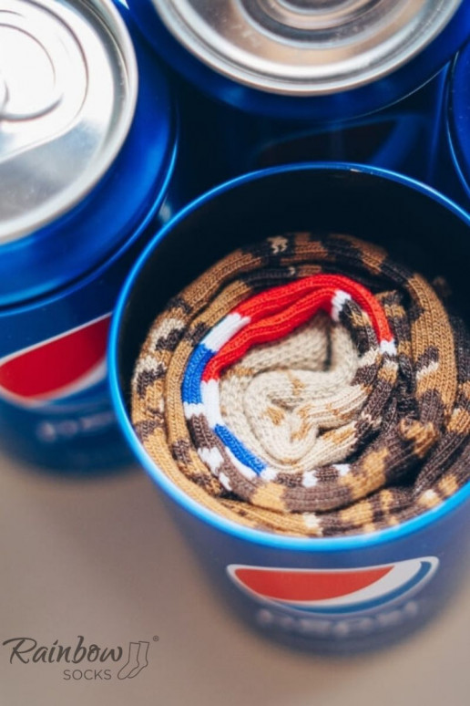 Pepsi x Rainbow ponožky Food Truck Ponožky sada 3 párů Pepsi x Rainbow ponožky Food Truck Ponožky sada 3 párů