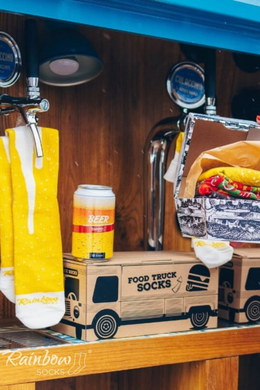 Pepsi x Rainbow ponožky Food Truck Ponožky sada 3 párů Pepsi x Rainbow ponožky Food Truck Ponožky sada 3 párů