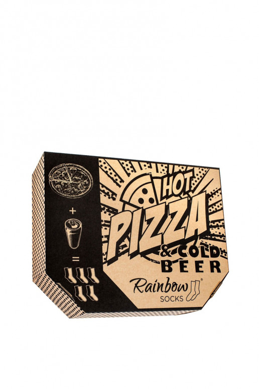Sada Rainbow Socks Pizza & Beer 5 párů Sada Rainbow Socks Pizza & Beer 5 párů