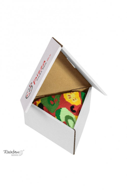 Duhové ponožky 1 pár vegetariánský moře ponožek na pizzu Duhové ponožky 1 pár vegetariánský moře ponožek na pizzu