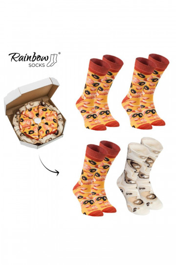 Rainbow Socks Pizza 4 páry mořských plodů 2
