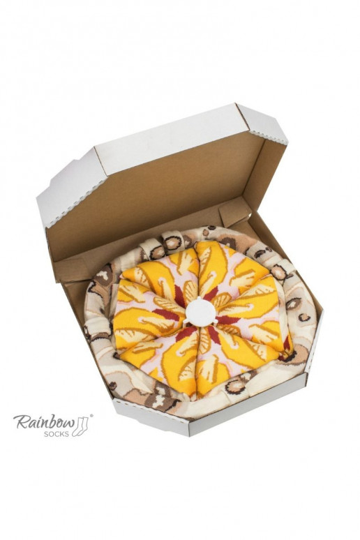 Rainbow Socks Pizza 4 páry Havajský Rainbow Socks Pizza 4 páry Havajský