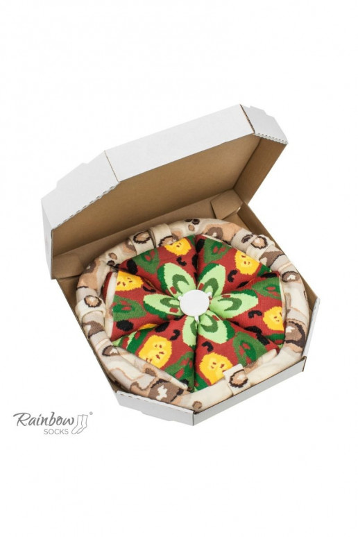 Rainbow Socks Pizza 4 páry Vegetariánská Rainbow Socks Pizza 4 páry Vegetariánská