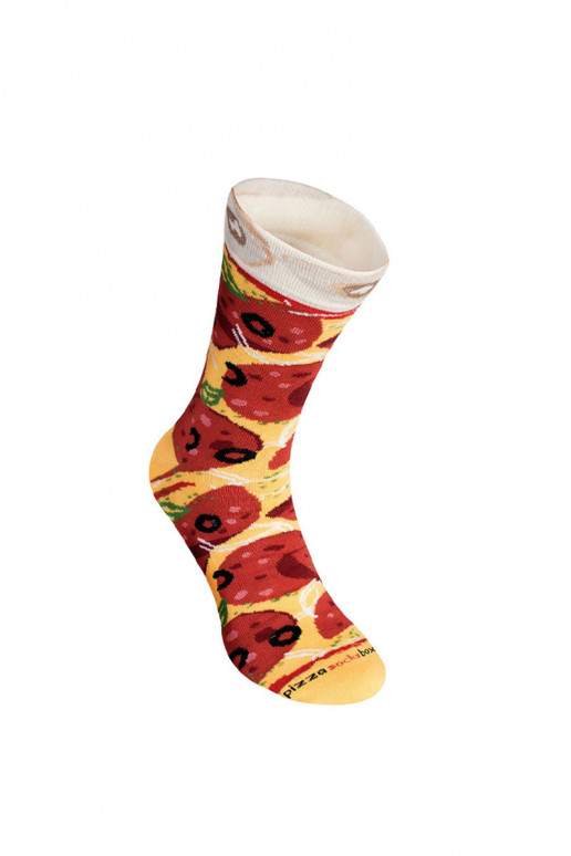 Rainbow Socks Pizza 4 páry Havajská Pepperoni Capricciosa Rainbow Socks Pizza 4 páry Havajská Pepperoni Capricciosa