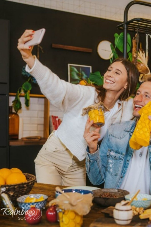 Duhové Ponožky Med Ve Sklenici 2 Párů Duhové Ponožky Med Ve Sklenici 2 Párů